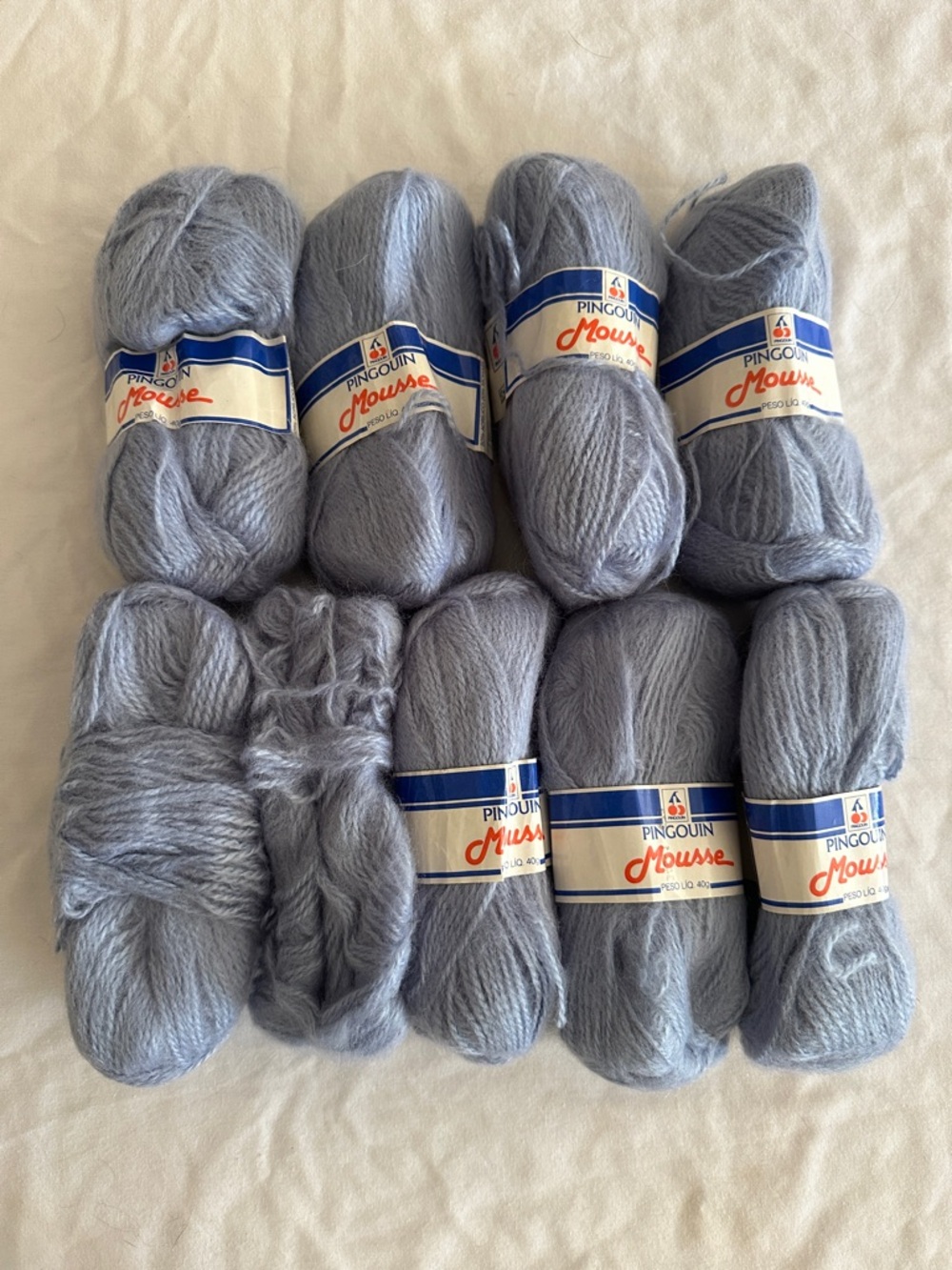 Pingouin Mousse 80% Acrylic, 20% Mohair Yarn Bundle - Picture 2 of 6
